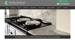 Desktop Screenshot of chandlerstoneworks.co.uk